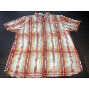 The‎ North Face Plaid Shirt Mens XXL Multicolor Short Sleeve Button Down Casual